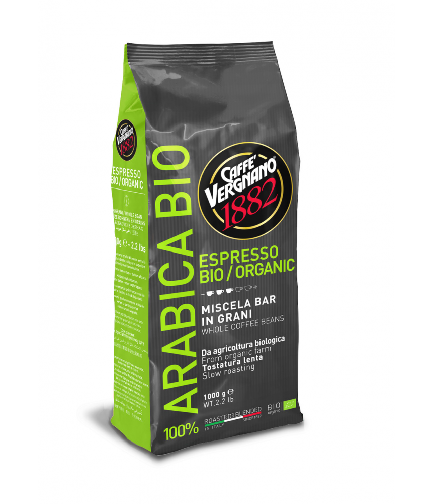 ARABICA BIO - Café grains Vergnano - 1kg