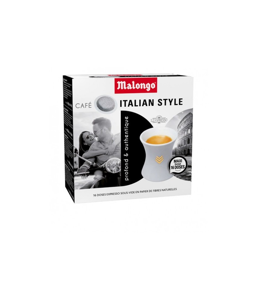 Italian Style x16 dosettes Malongo
