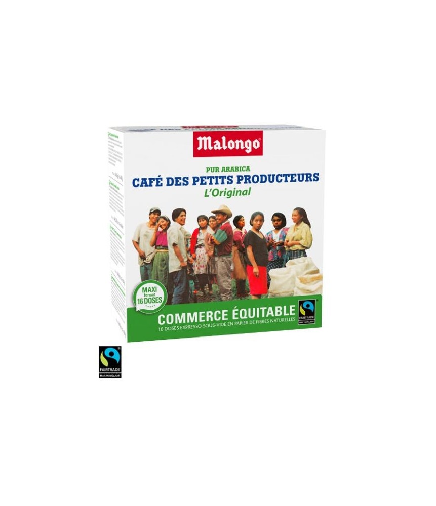 Café des Petits Producteurs C.E. x16 dosettes Malongo